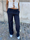 Kienna low-waisted suit pants - Navy