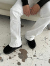Manila teddy boots with plateau sole and braided details - Black