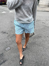 Andrea shorts with stripes - Green/white