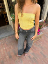 Isla knitted tube top - Yellow