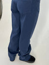Gabardin jacquard pants - Navy