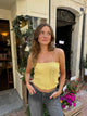 Isla knitted tube top - Yellow