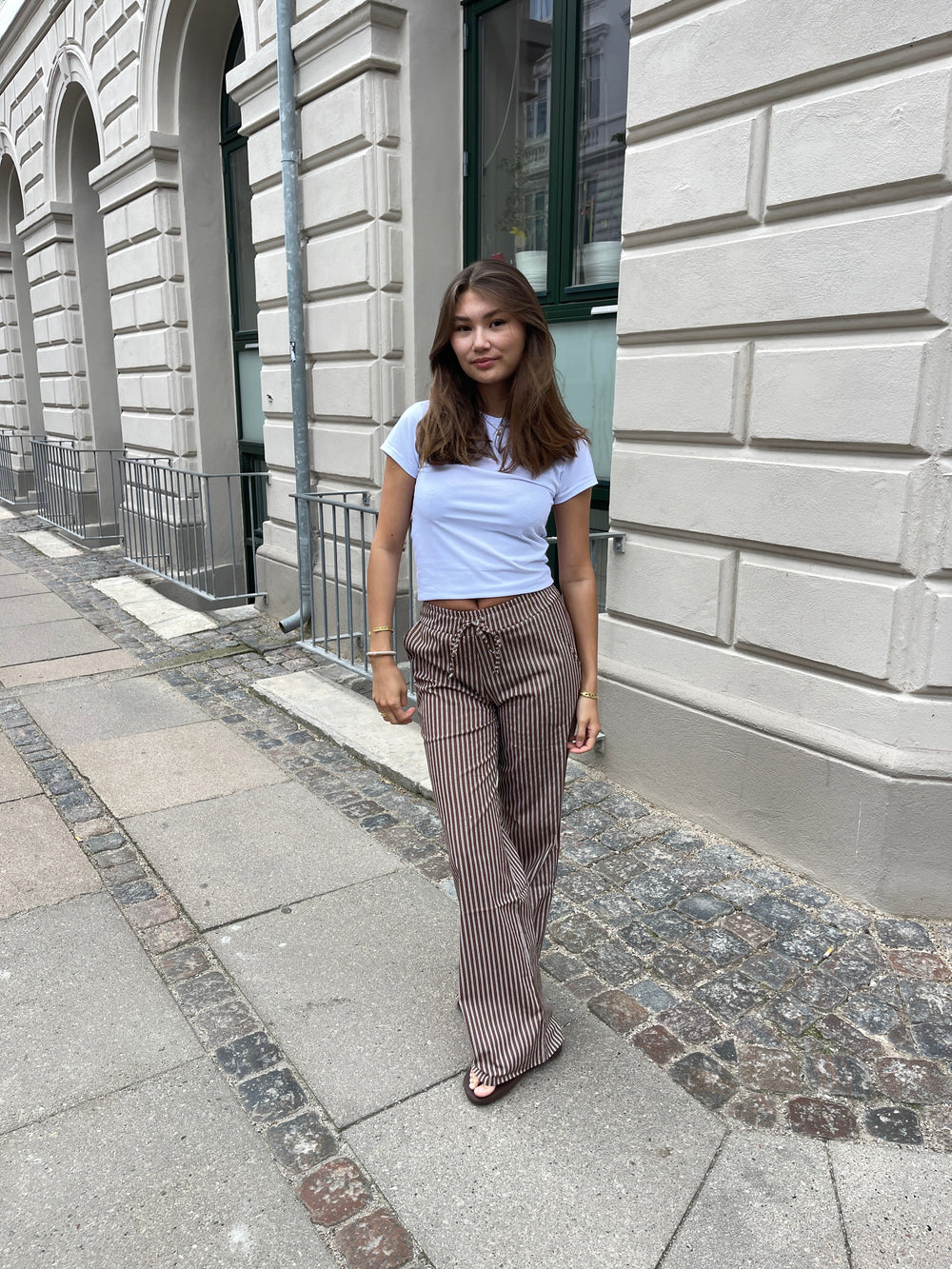 Asta trousers with stripes - Brown