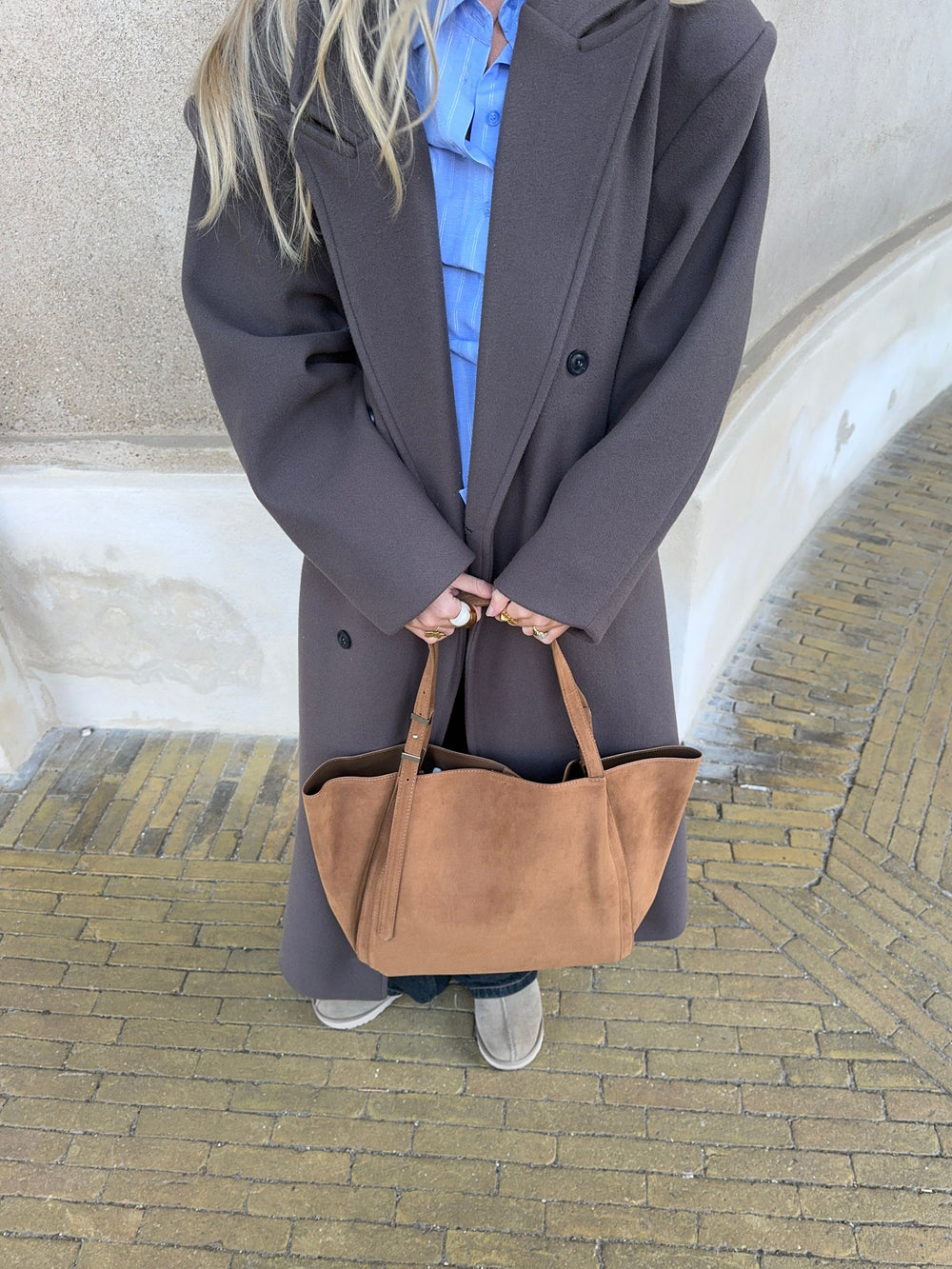 Tolouse suede bag - Camel