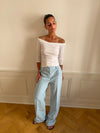Classic wide pants baby blue