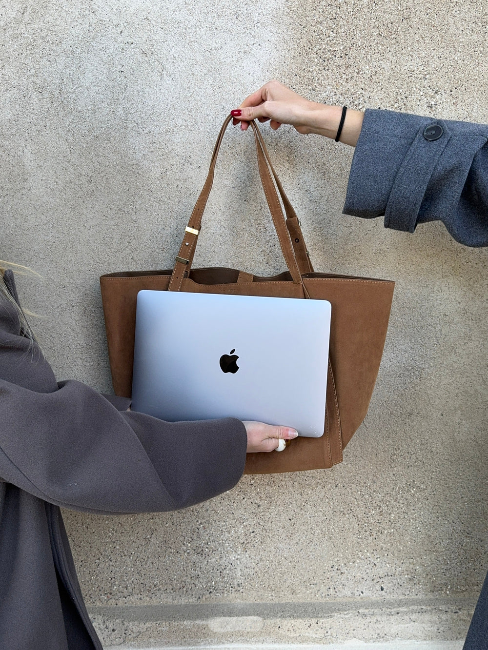Tolouse suede bag - Camel