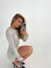 Kayla glitter dress - Silver