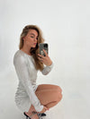 Kayla glitter dress - Silver