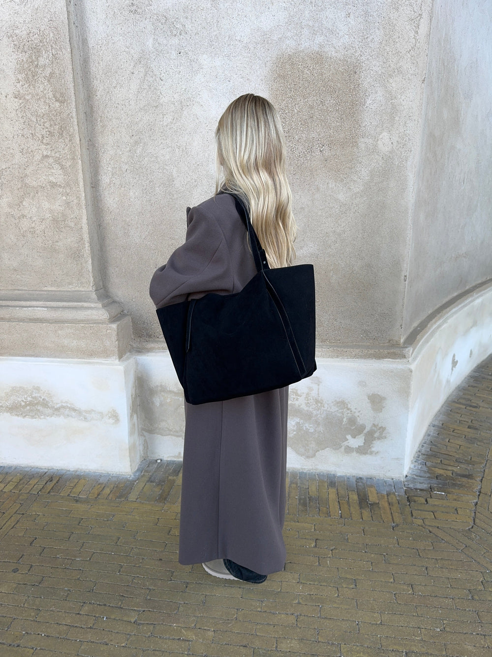 Tolouse suede bag - Black
