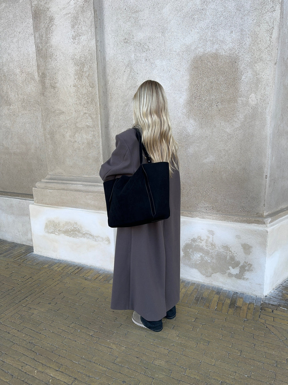 Tolouse suede bag - Black