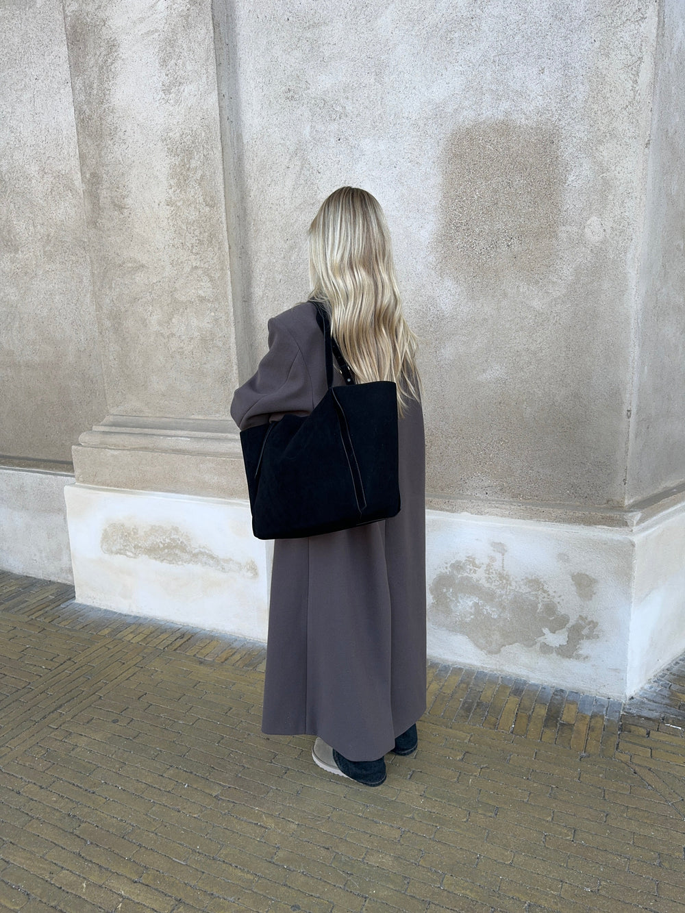 Tolouse suede bag - Black