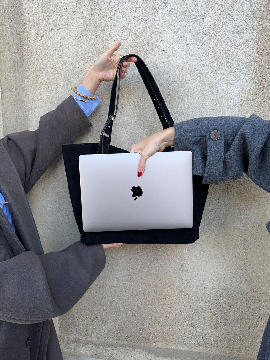 Tolouse suede bag - Black