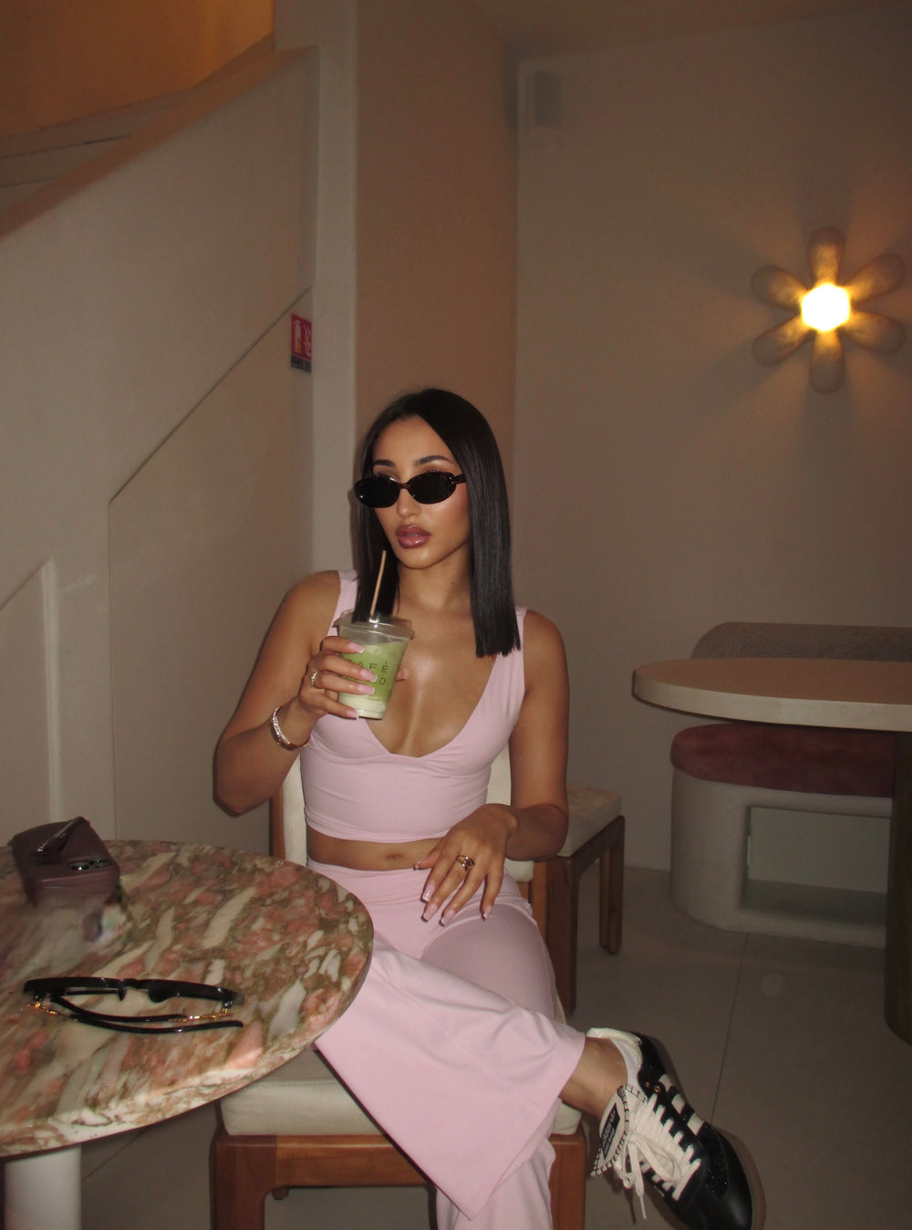 Ultimate v-neck top - Candyfloss
