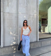Adina low waisted pants with stripes - Blue