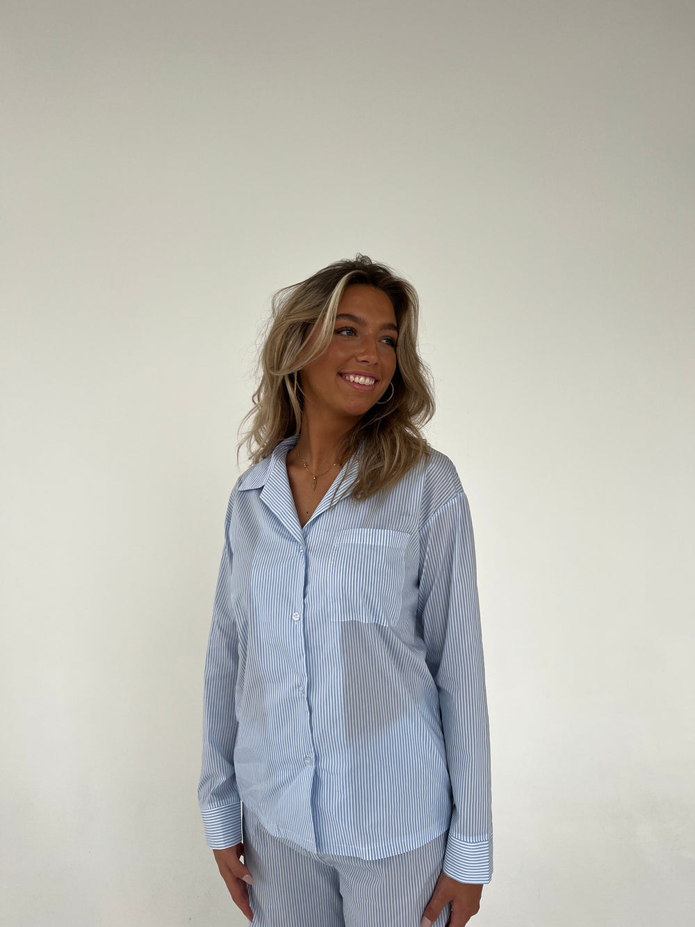 Avana striped pyjama shirt
