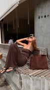 Barcelona shoulder bag - Dark brown