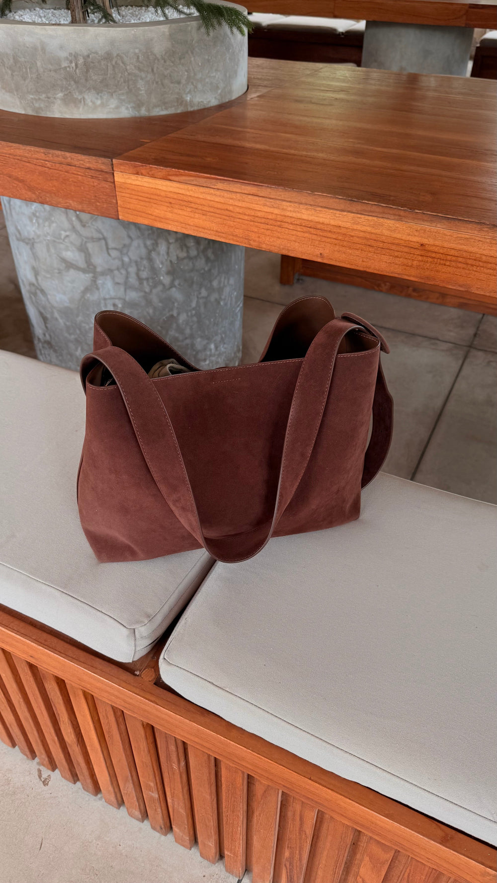 Barcelona shoulder bag - Dark brown