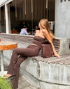 Barcelona shoulder bag - Dark brown