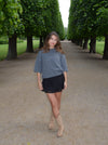 Hedvig knit with short sleeves - Grey