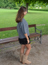 Hedvig knit with short sleeves - Grey