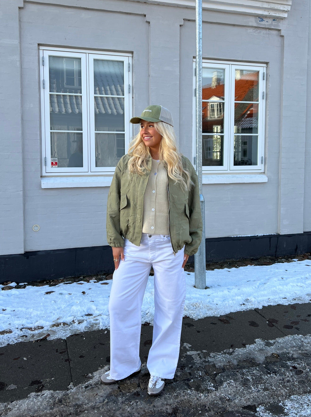 Anemon oversized jeans - White
