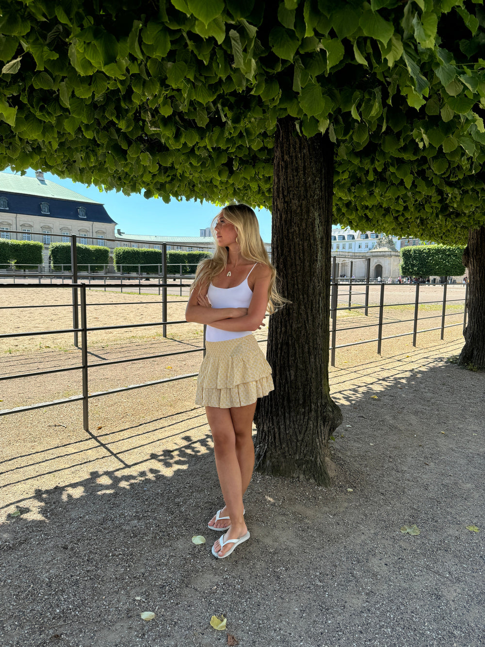 Stockholm skirt - Yellow with sea shells