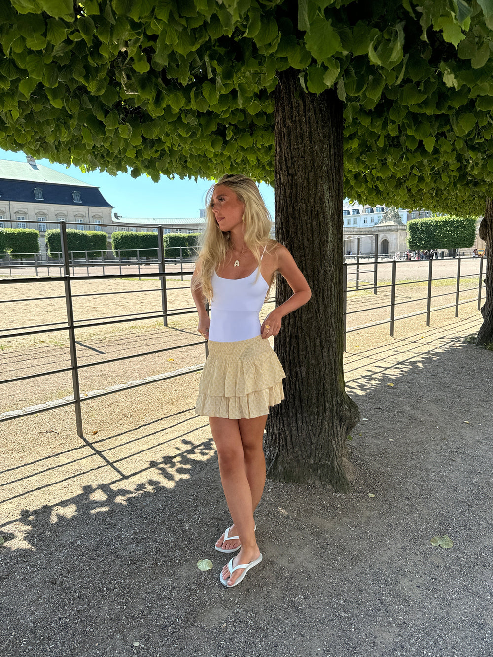 Stockholm skirt - Yellow with sea shells
