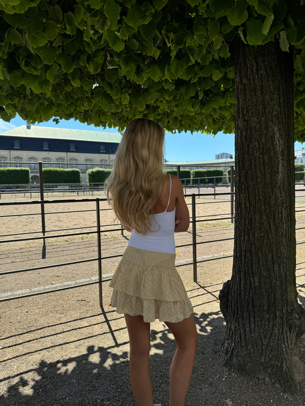 Stockholm skirt - Yellow with sea shells