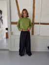 Trina suit pants with buckle detail - Black