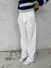 Lisette oversized suit pants in corduroy - Off-white