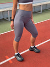 Elevate capri leggings - Stormy grey
