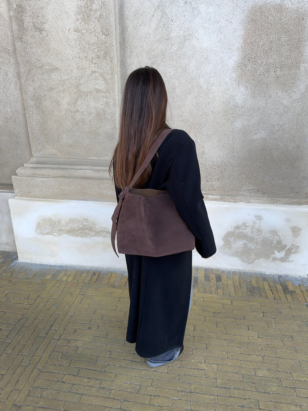 Barcelona shoulder bag - Dark brown