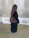 Barcelona shoulder bag - Dark brown
