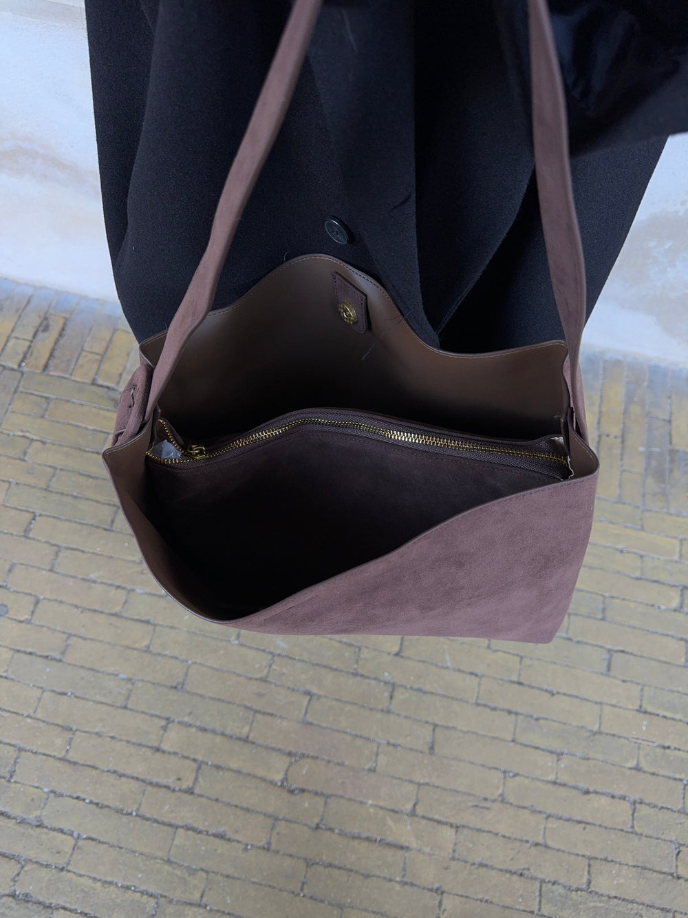 Barcelona shoulder bag - Dark brown