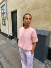 Olivia short-sleeved mohair cardigan - Pink