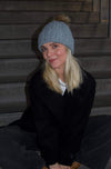 Cable knit beanie - Grey