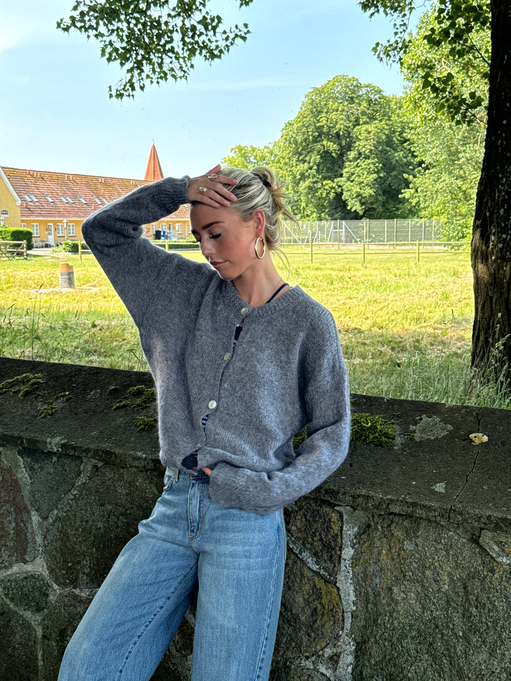Desideria mohair cardigan - Grey