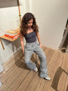 Ellen herringbone pants - Grey