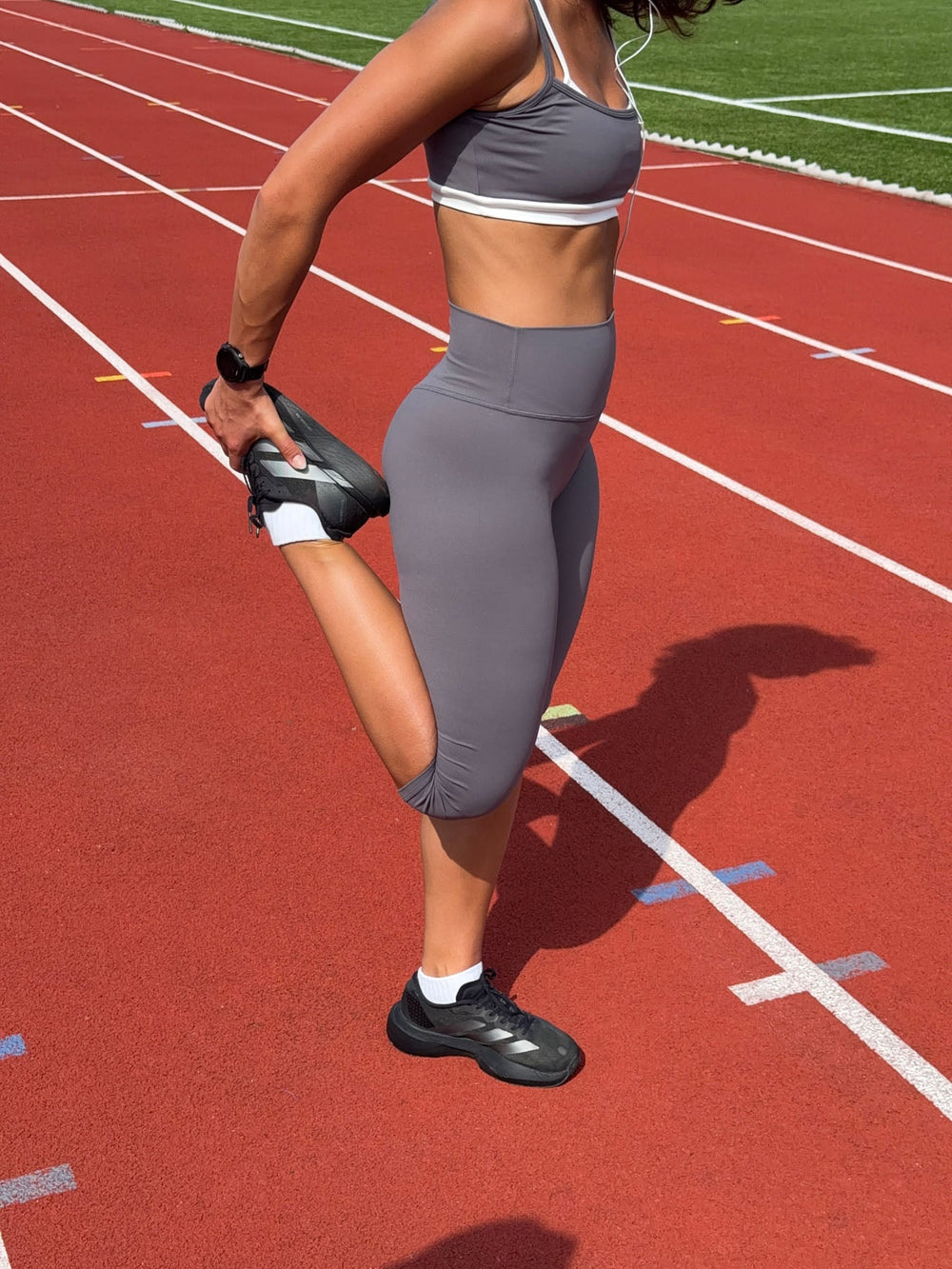 Elevate capri leggings - Stormy grey