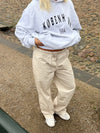 Thora straight pants - Beige