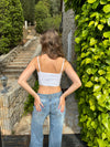 Sofja embroidery top - White