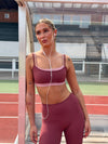 Layered sports bra - Berries