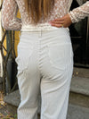 Elsa striped jeans - White