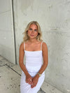 Kaya pointelle top - White