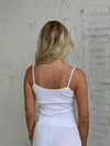 Kaya pointelle top - White
