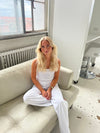 Kaya pointelle top - White