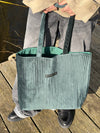 Zakynthos velvet bag - dark green