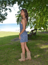 Livaly dress with pattern - Blue