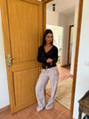 Nanna satin blouse - Black