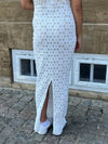 Ember embroidered dress - white